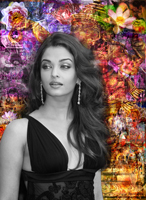 Aishwarya Rai vs Mumbai - 75x100cm - 1500 euros