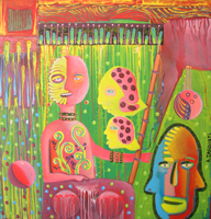 Le Chaman - 100x105cm -700 euros