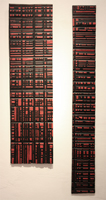 ROUGE & NOIR - 90 x 9 cm & 75 x 18 cm - 200 euros pièce
